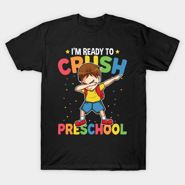 Dabbing Boy Back To School Gift For Preschool Kids T-Shirt by HCMGift